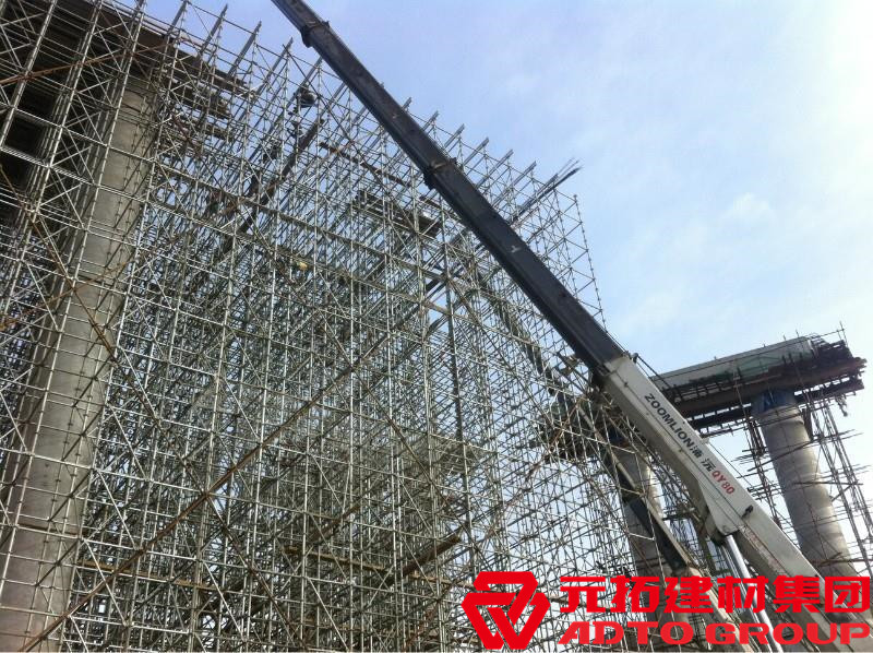 盤扣腳手架是什么材料，盤扣架多少米一噸？