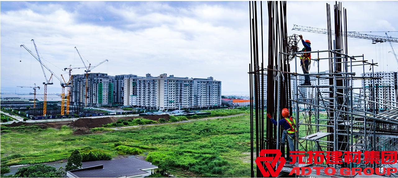 菲律賓建筑公司PH062客戶采購(gòu)元拓圓盤(pán)腳手架、鋼支撐、絲桿、鋁工字梁